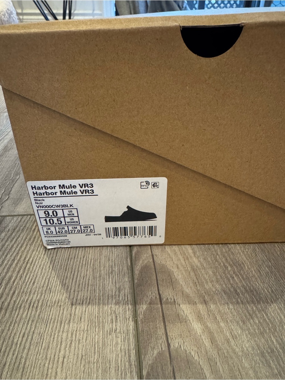 Harbor Mule VR3 Black Men’s Slip-On